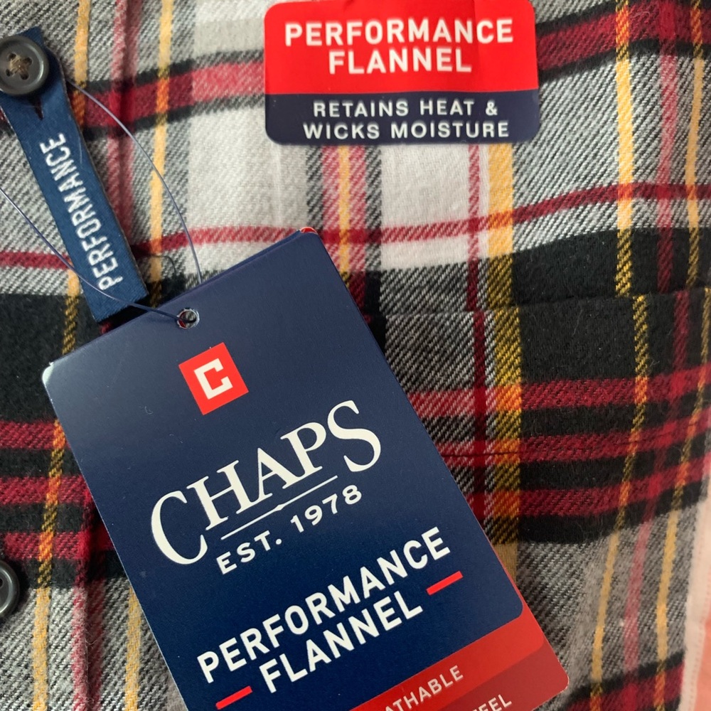 Men’s chaps flannel button down